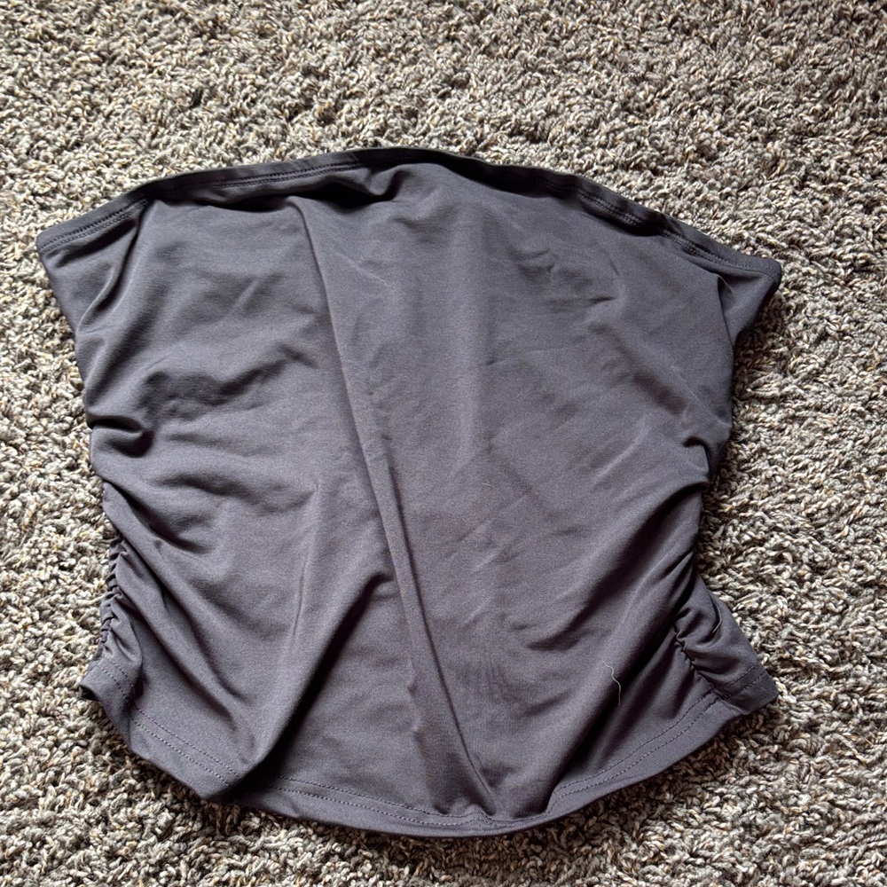 SHEIN Charcoal Gray Tube Top